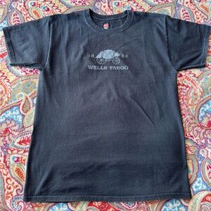 Vintage Wells Fargo Tee - Hanes M
